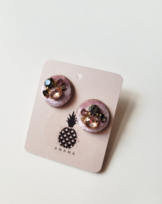 Earrings &quot;Luxurious&quot; light pink